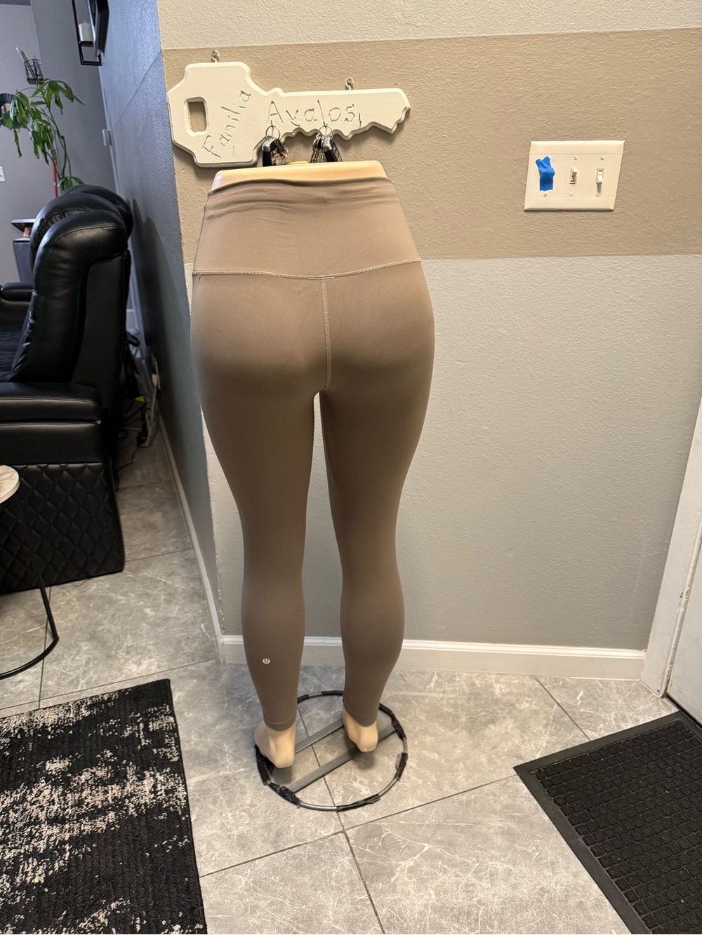 lululemon High-Waist Taupe Leggings - Picture 2 of 5